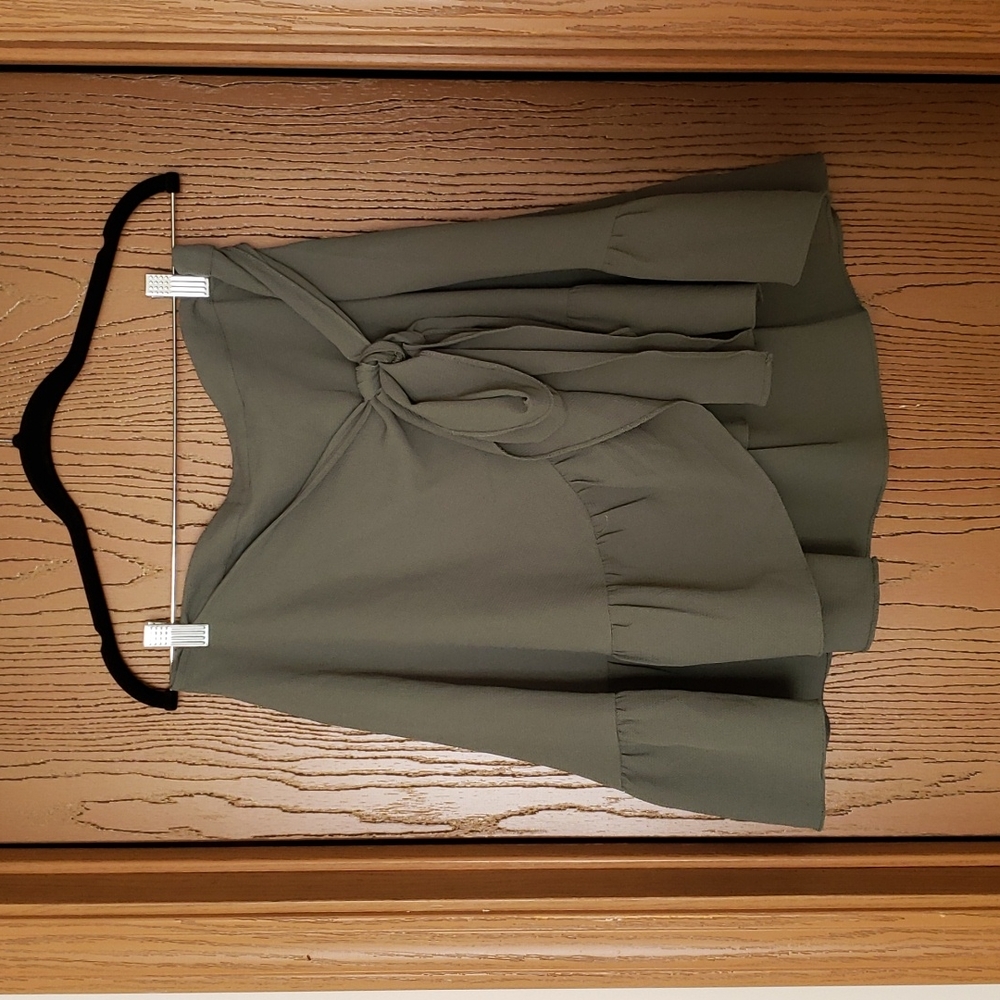Vero Moda Green Wrap Skirt